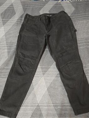 Duluth Trading Co Black/Green Straight-Leg Utility Pants